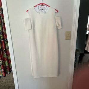 Beautiful white Calvin Klein  dress ,very elegant worn once perfect condition